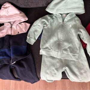 Polo by Ralph Lauren Kids Matching Sets in Mint Green and Navy Blue